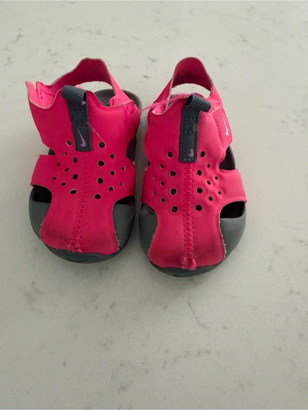 Nike sunray Kids Hot Pink and Gray Water Sandals